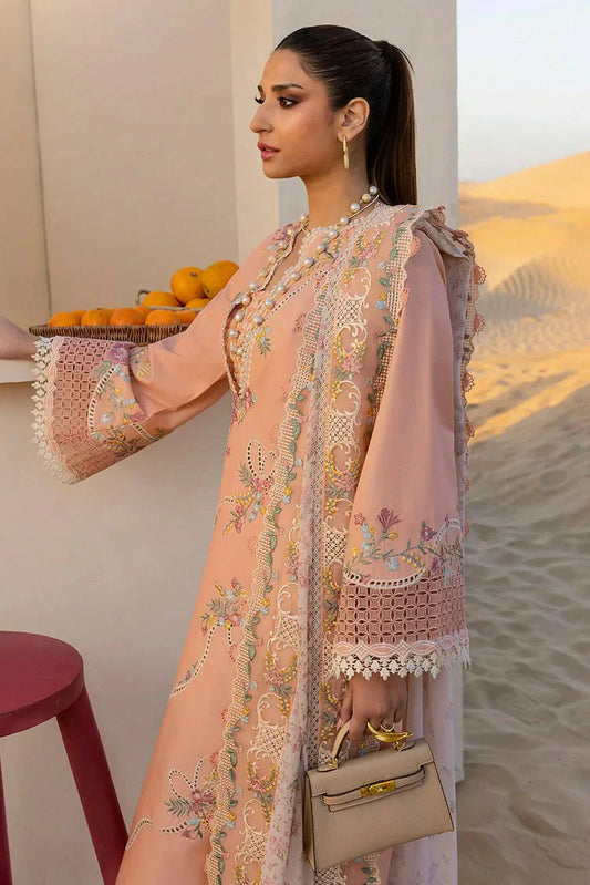 Picture of Crimson - Flow Lawn Collection - Twirls And Ties-D8A - Unstitched - Available at Raja Sahib