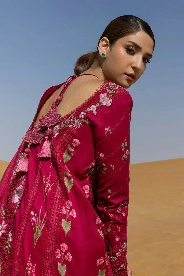 Picture of Crimson - Flow Lawn Collection - Once Upon A Flower-D9A - Unstitched - Available at Raja Sahib