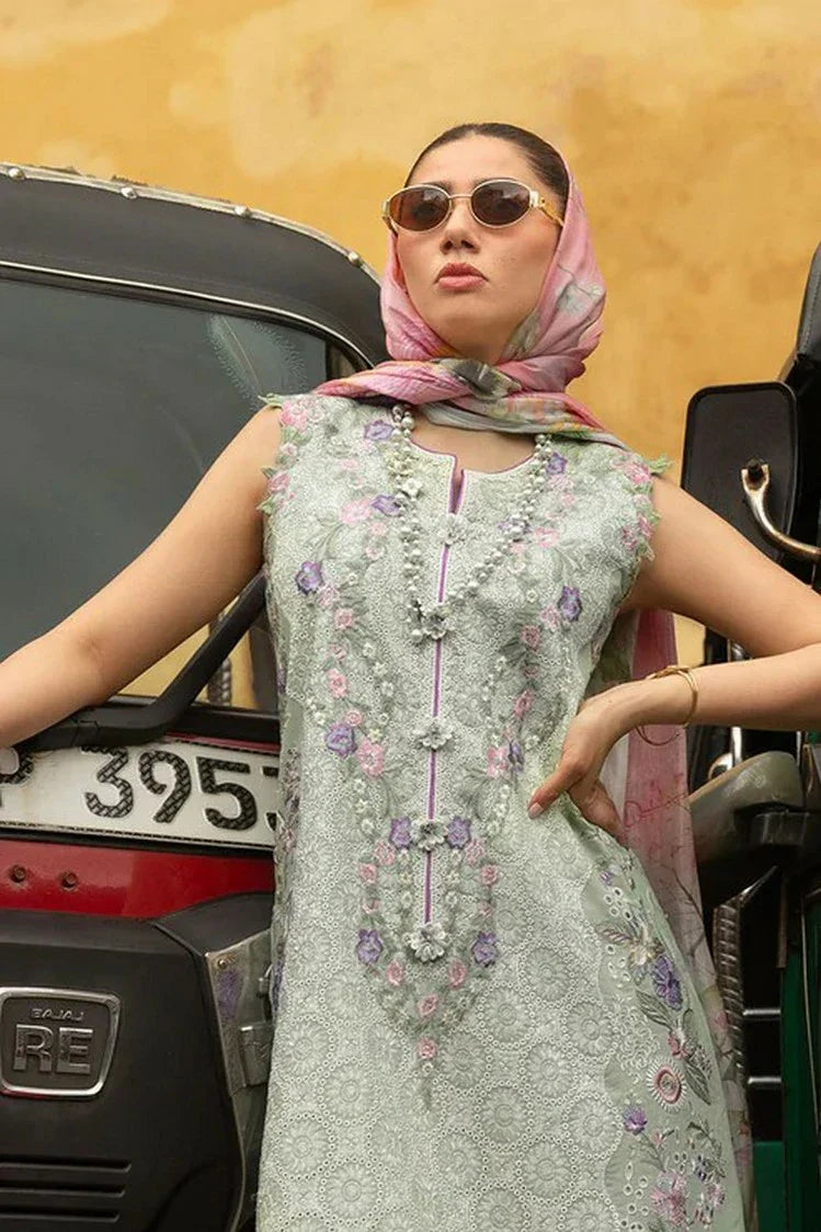 Picture of Mushq - Manaram Luxury Lawn Collection - 10 Beaming Drift - Unstitched - Available at Raja Sahib