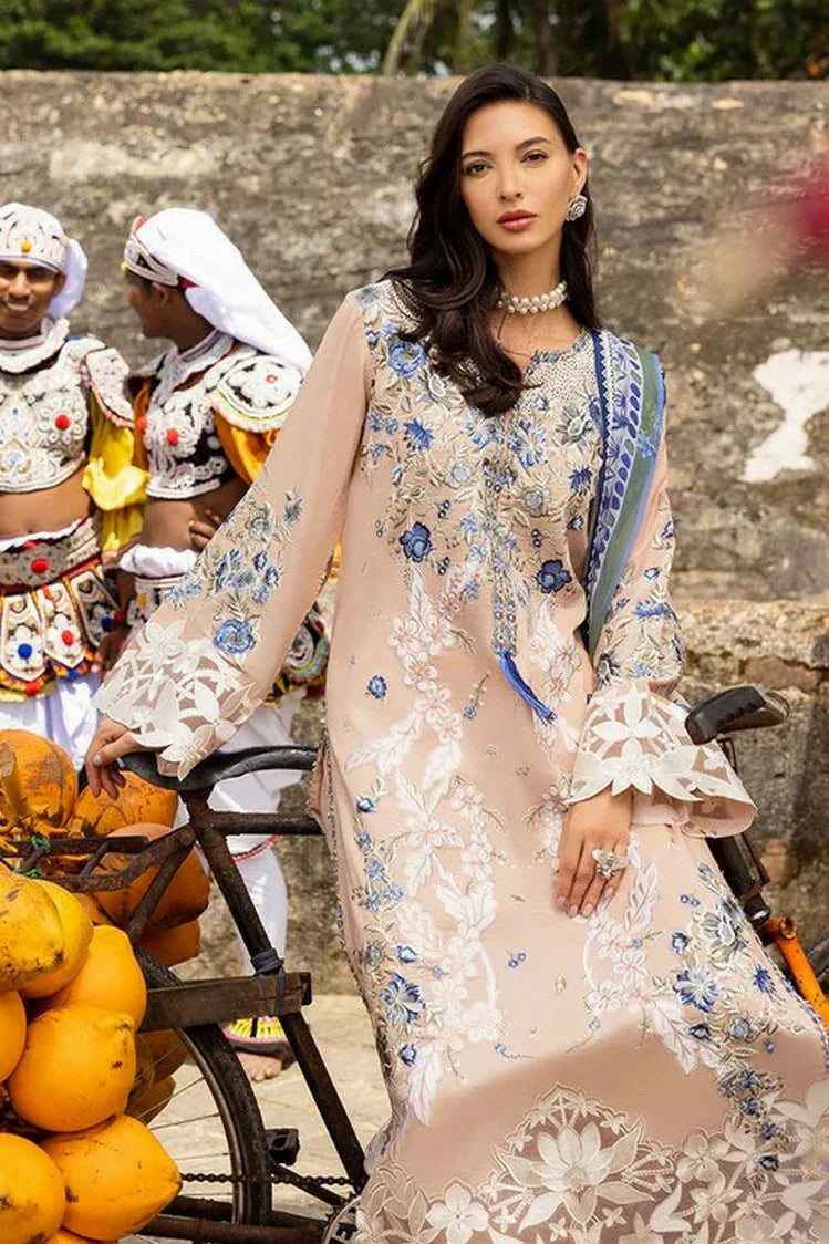 Picture of Mushq - Manaram Luxury Lawn Collection - 15 Glistening Groove - Unstitched - Available at Raja Sahib