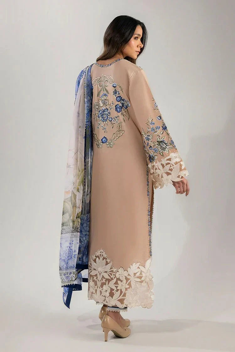 Picture of Mushq - Manaram Luxury Lawn Collection - 15 Glistening Groove - Unstitched - Available at Raja Sahib