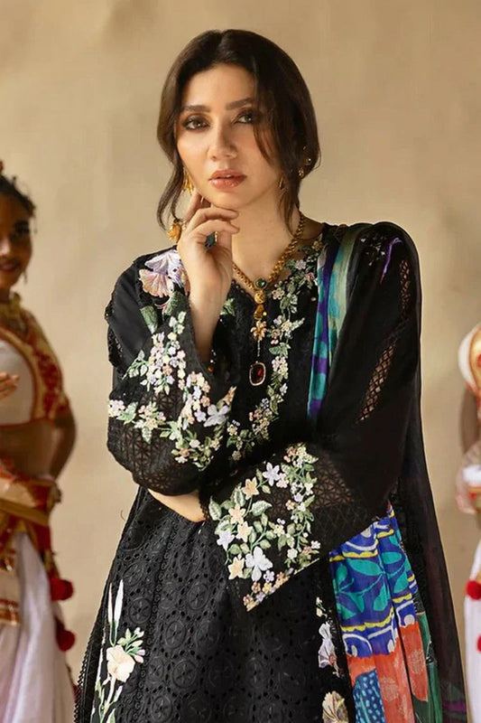 Picture of Mushq - Manaram Luxury Lawn Collection - 16 Dazzling Glimmer - Unstitched - Available at Raja Sahib