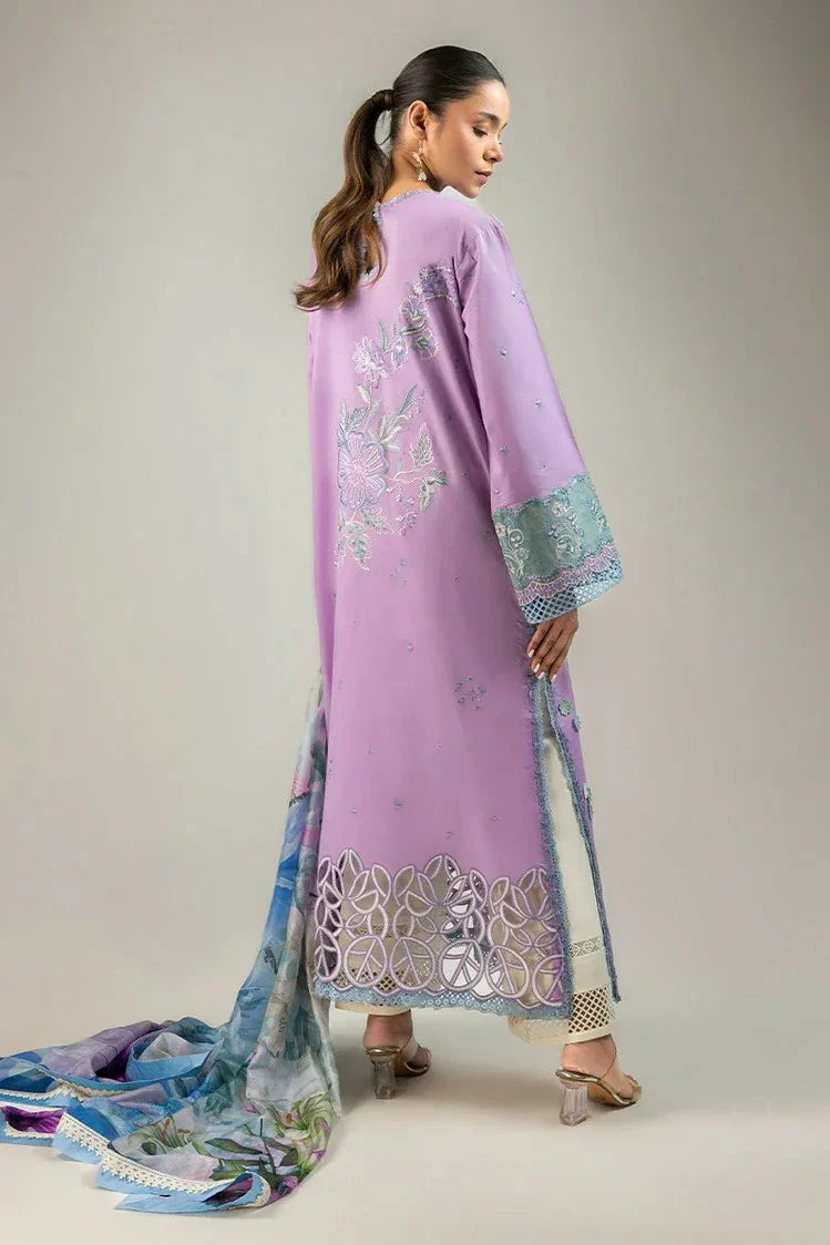 Picture of Mushq - Manaram Luxury Lawn Collection - 02 Glowing Pulse - Unstitched - Available at Raja Sahib