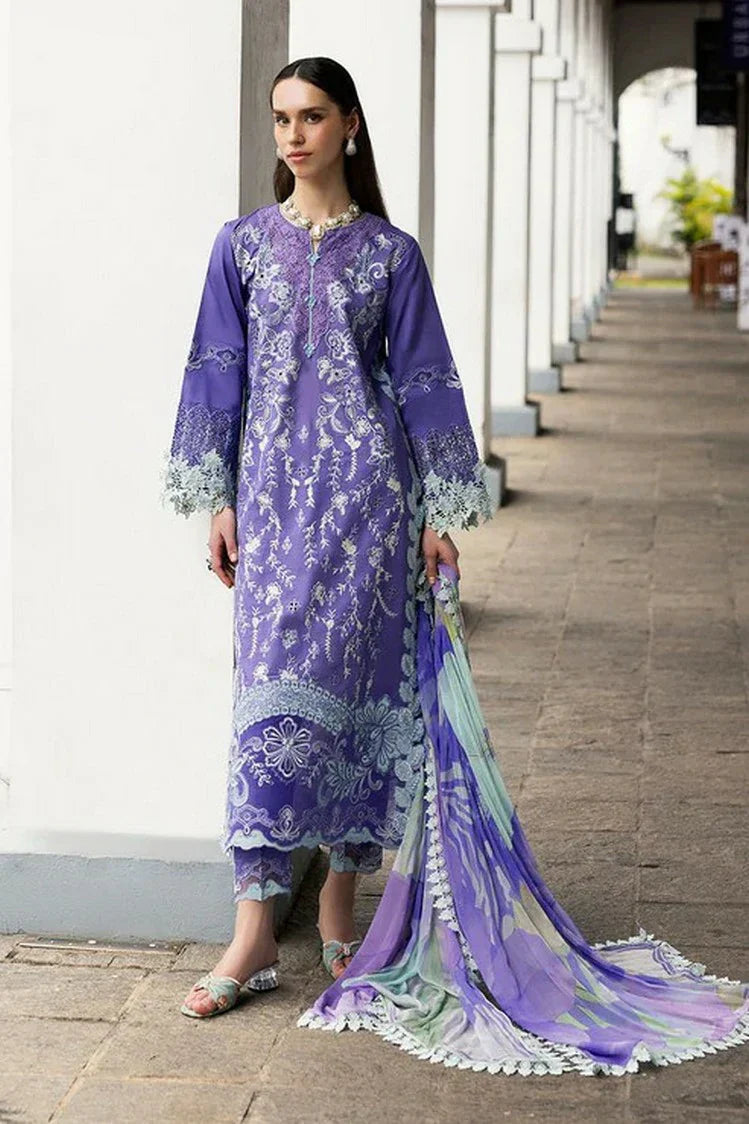 Picture of Mushq - Manaram Luxury Lawn Collection - 08 Luminous Essence - Unstitched - Available at Raja Sahib