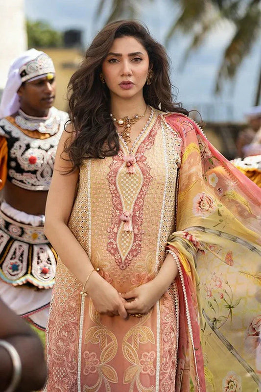 Picture of Mushq - Manaram Luxury Lawn Collection - 09 Tranquil Spark - Unstitched - Available at Raja Sahib