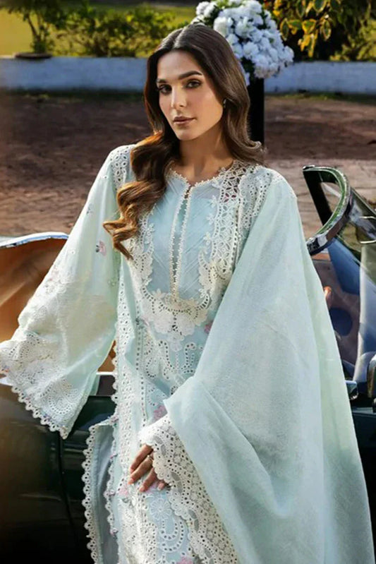 Picture of Kahf - Luxury Festive Lawn Collection - KLR-2B Garnet - Unstitched - Available at Raja Sahib