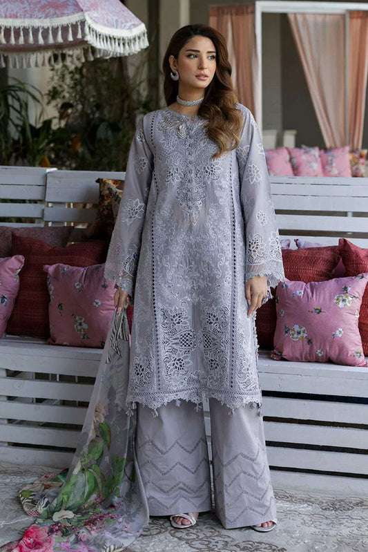 Picture of Kahf - Luxury Festive Lawn Collection - KLR-04 Lilia - Unstitched - Available at Raja Sahib