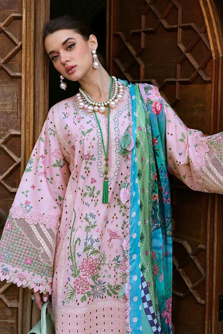 Picture of Republic Womenswear - Kalani Eid Luxury Lawn Collection - D5-A - Meher - Unstitched - Available at Raja Sahib