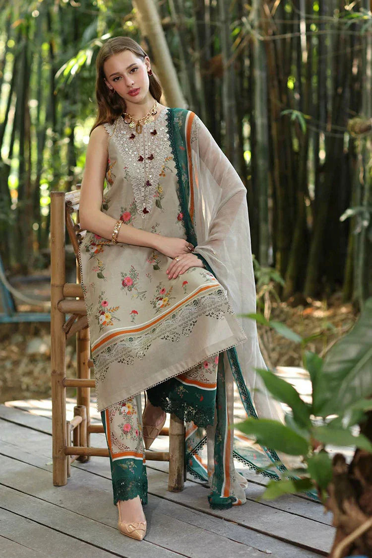 Picture of Noor by Saadia Asad - Noor Eid Luxe Printedkari Ramadan Edit - Design 4A - Unstitched - Available at Raja Sahib
