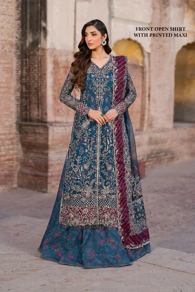 Picture of Iznik - Luxury Handwork Chiffon Collection - ILC-03 Embroidered Organza - Unstitched - Available at Raja Sahib