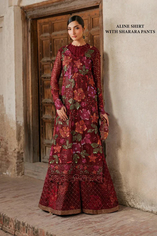Picture of Iznik - Luxury Handwork Chiffon Collection - ILC-05 Embroidered Chiffon - Unstitched - Available at Raja Sahib