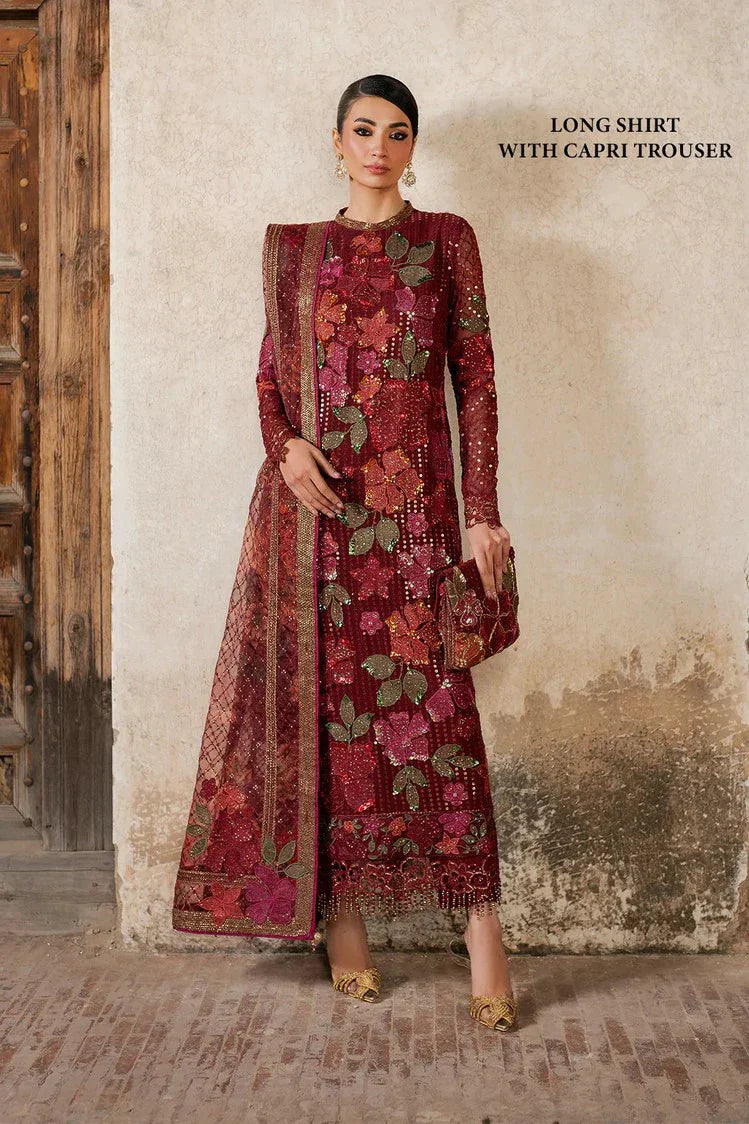 Picture of Iznik - Luxury Handwork Chiffon Collection - ILC-05 Embroidered Chiffon - Unstitched - Available at Raja Sahib