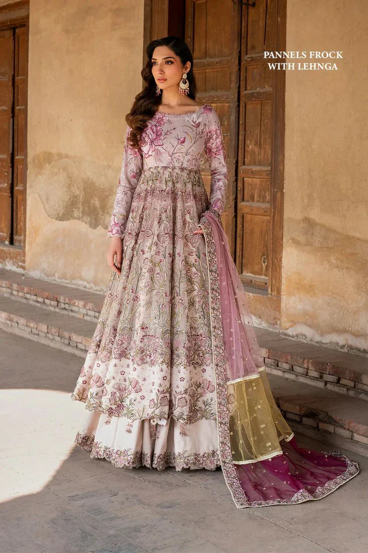 Picture of Iznik - Luxury Handwork Chiffon Collection - ILC-08 Embroidered Printed Silk - Unstitched - Available at Raja Sahib
