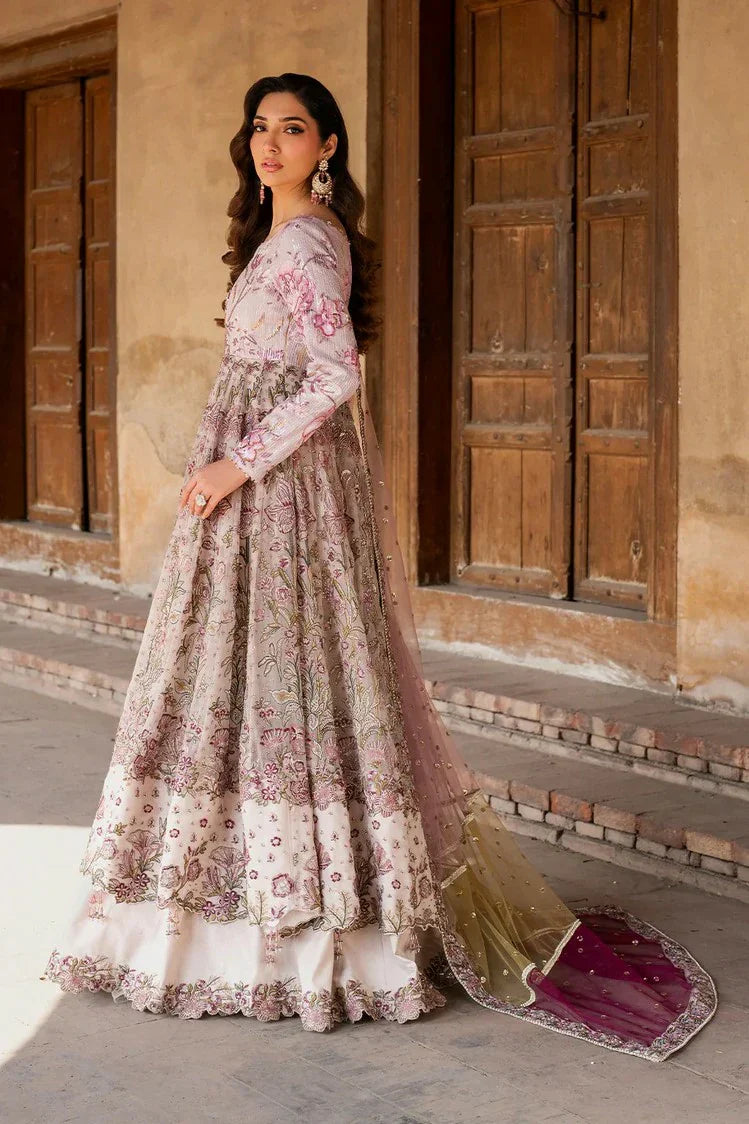 Picture of Iznik - Luxury Handwork Chiffon Collection - ILC-08 Embroidered Printed Silk - Unstitched - Available at Raja Sahib