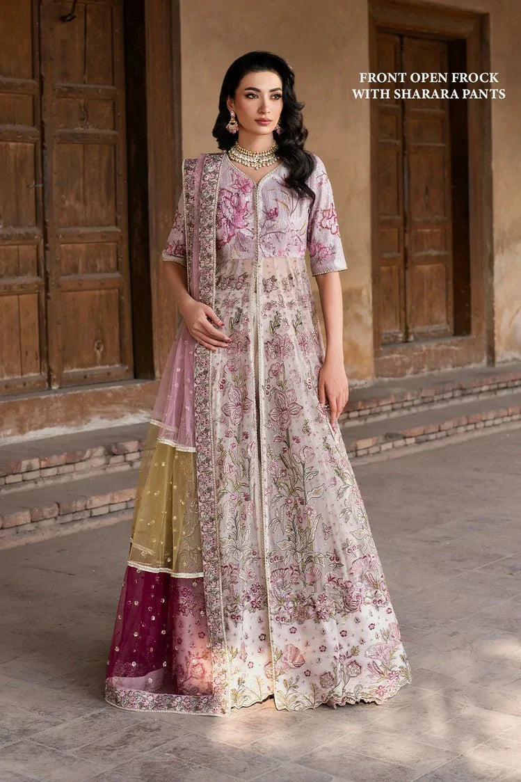 Picture of Iznik - Luxury Handwork Chiffon Collection - ILC-08 Embroidered Printed Silk - Unstitched - Available at Raja Sahib