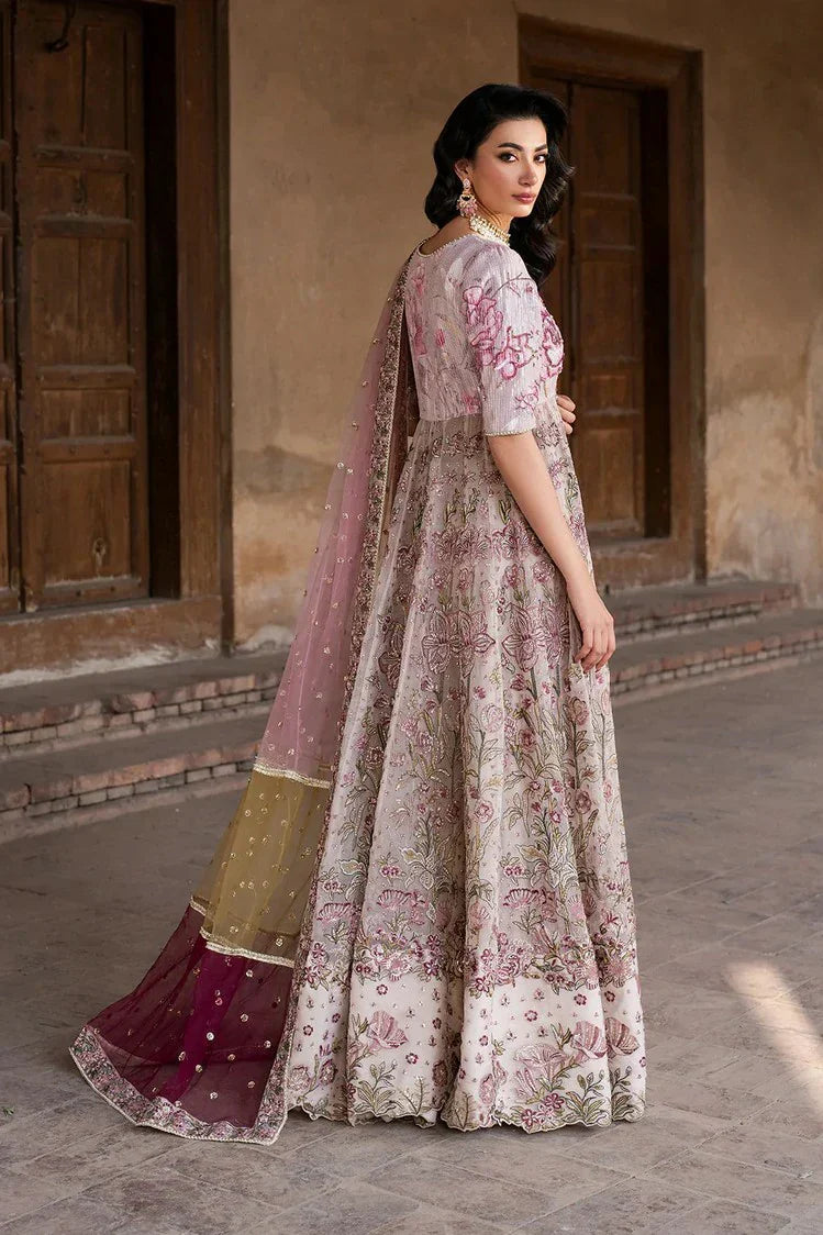 Picture of Iznik - Luxury Handwork Chiffon Collection - ILC-08 Embroidered Printed Silk - Unstitched - Available at Raja Sahib