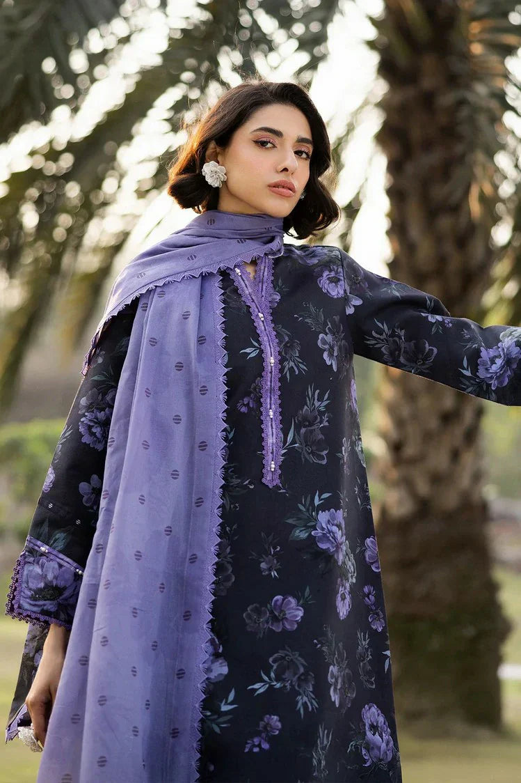 Picture of Alizeh - Sheen Printed Lawn Eid Edit Vol 3 - 02- BLUEBELL - Unstitched - Available at Raja Sahib