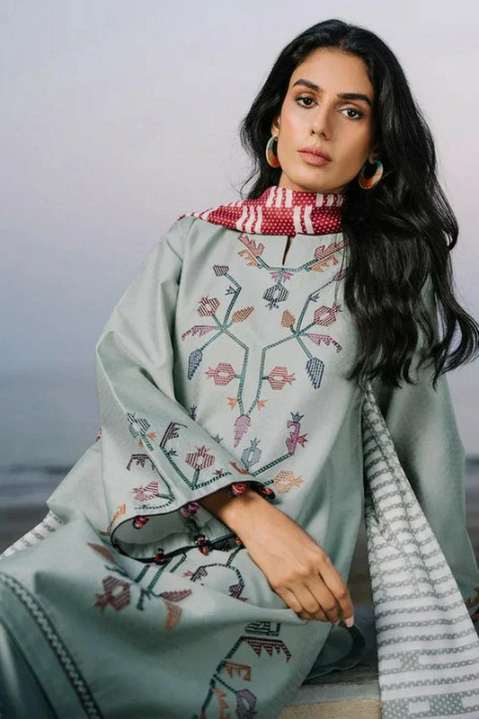 Picture of Jazmin - Online Summer Drop II - EMBROIDERED DOBBY LAWN USE-9137 - Unstitched - Available at Raja Sahib