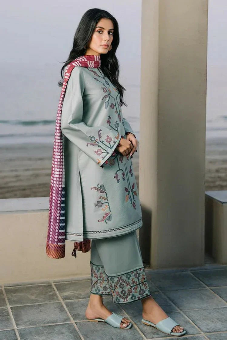 Picture of Jazmin - Online Summer Drop II - EMBROIDERED DOBBY LAWN USE-9137 - Unstitched - Available at Raja Sahib