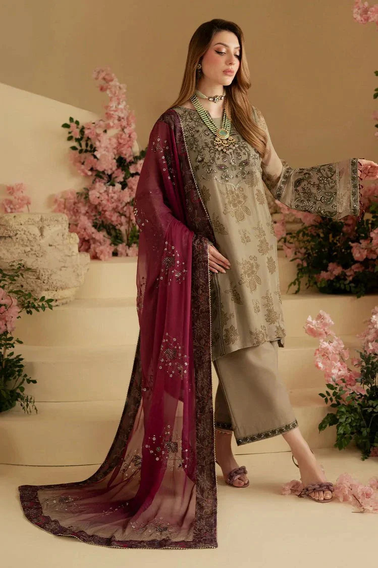 Picture of Nureh - Amaya Embroidered & Printed Chiffon Collection Vol 2 - AM-15 - Unstitched - Available at Raja Sahib