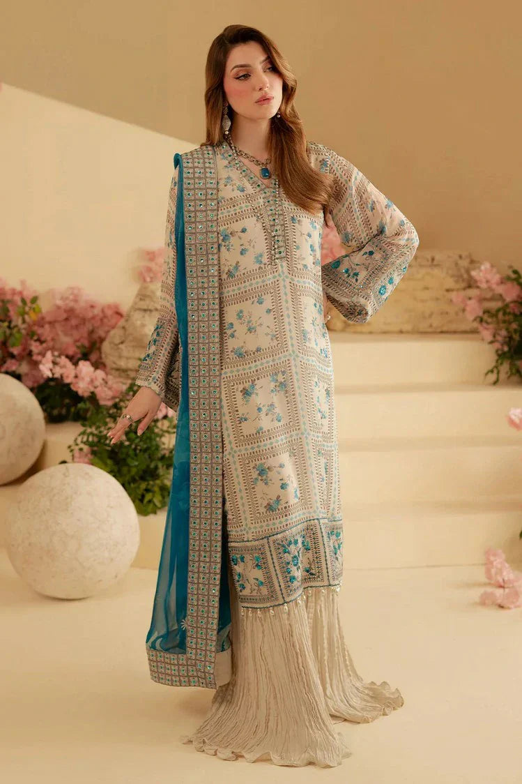 Picture of Nureh - Amaya Embroidered & Printed Chiffon Collection Vol 2 - AM-17 - Unstitched - Available at Raja Sahib
