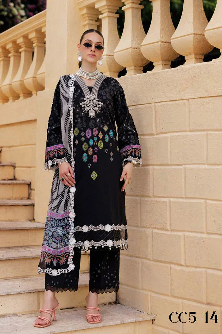Picture of Charizma - Combination Embroidered Printed Lawn Collection Vol 2 - CC5-14 - Unstitched - Available at Raja Sahib
