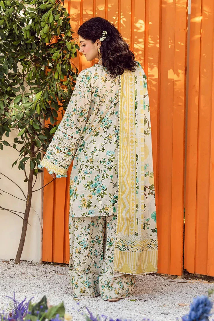 Picture of Elaf - Premium Prints Summer Collection Vol 2 - EPS-3A IVORY WHISPERS - Unstitched - Available at Raja Sahib
