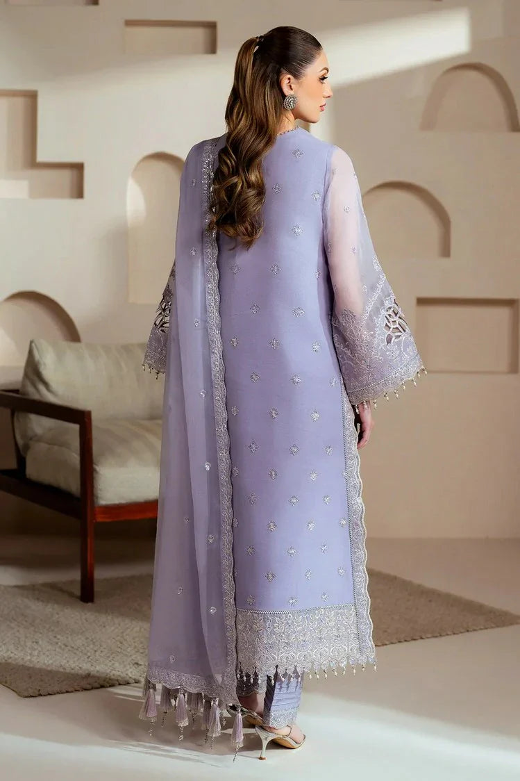 Picture of Alizeh - Aymal Luxury Festive Bamber Chiffon Collection - AF-BHM-4041-Marine - Unstitched - Available at Raja Sahib