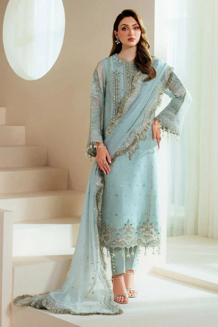 Picture of Alizeh - Aymal Luxury Festive Bamber Chiffon Collection - AF-BHM-4044-Orla - Unstitched - Available at Raja Sahib