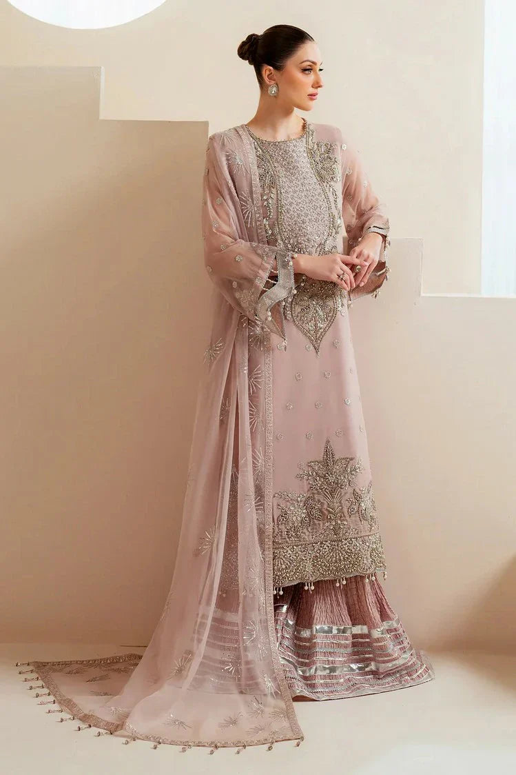 Picture of Alizeh - Aymal Luxury Festive Bamber Chiffon Collection - AF-BHM-4045-Sira - Unstitched - Available at Raja Sahib