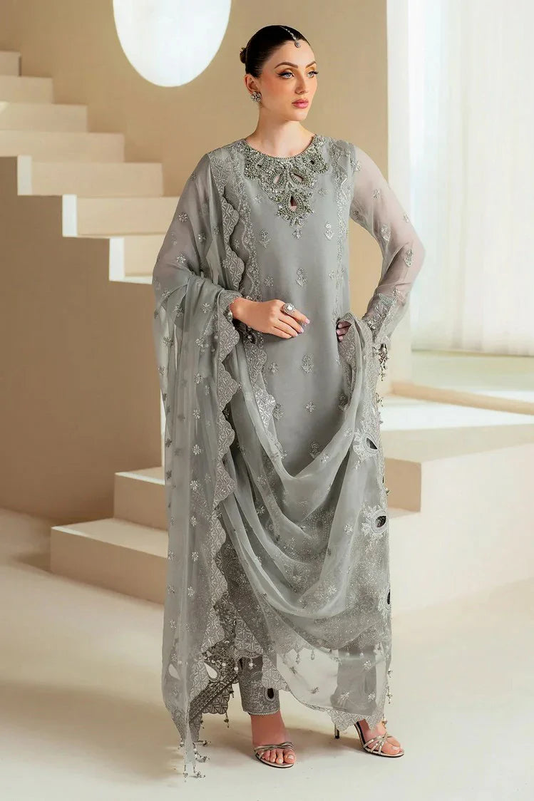 Picture of Alizeh - Aymal Luxury Festive Bamber Chiffon Collection - AF-BHM-4046-Ahvi - Unstitched - Available at Raja Sahib
