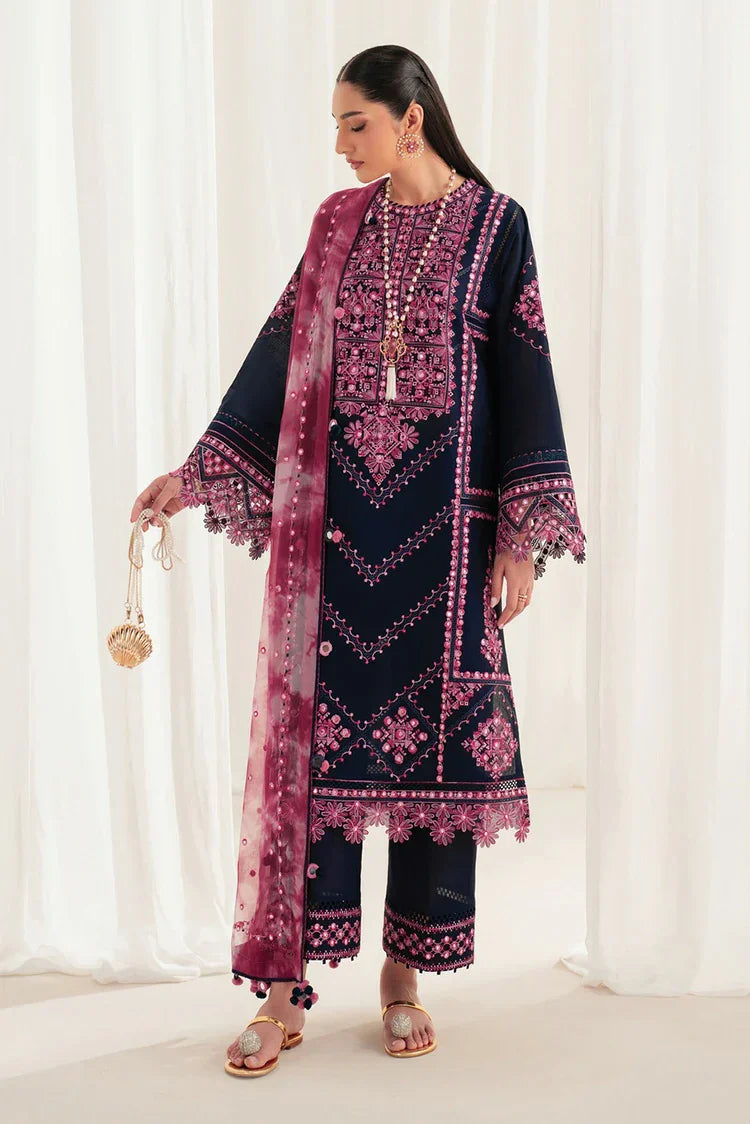 Picture of Jazmin - Iris Luxury Lawn Eid Collection - Design 01 - Unstitched - Available at Raja Sahib