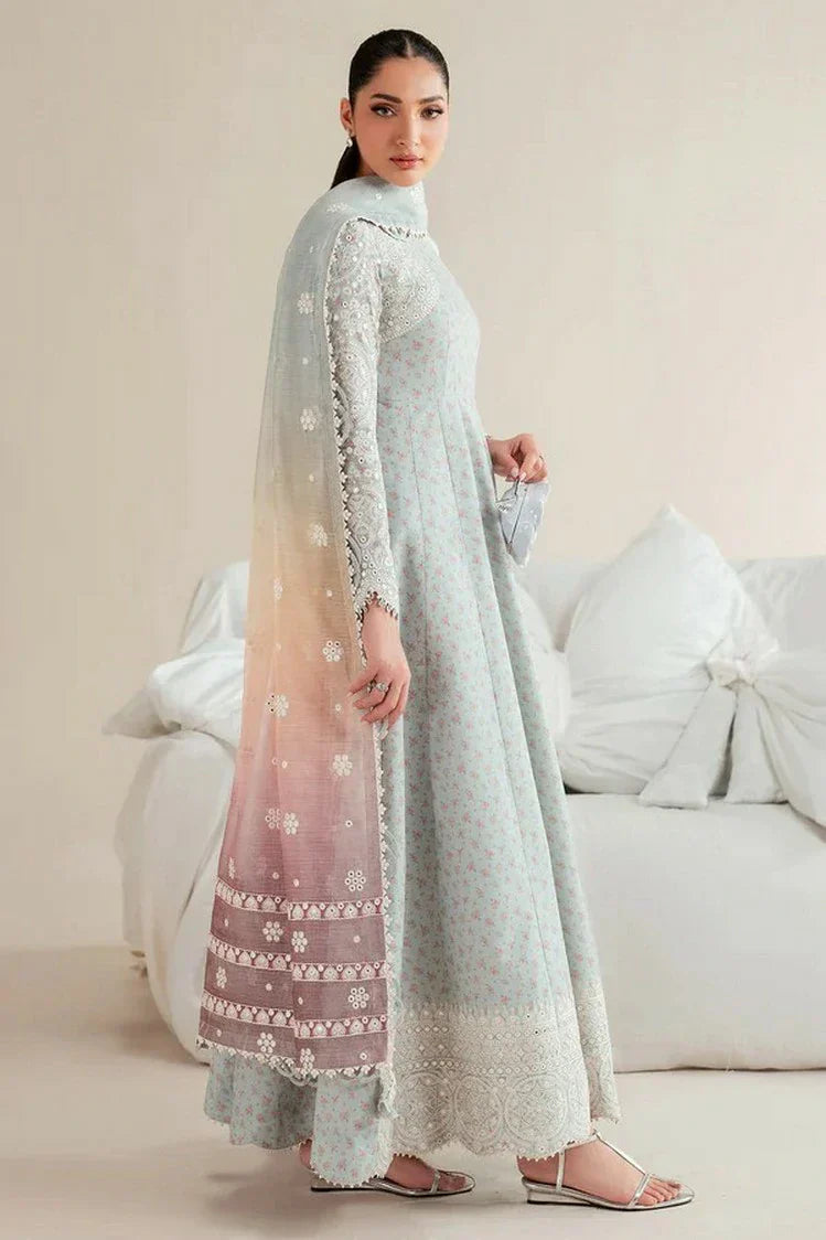 Picture of Jazmin - Iris Luxury Lawn Eid Collection - Design 04 - Unstitched - Available at Raja Sahib