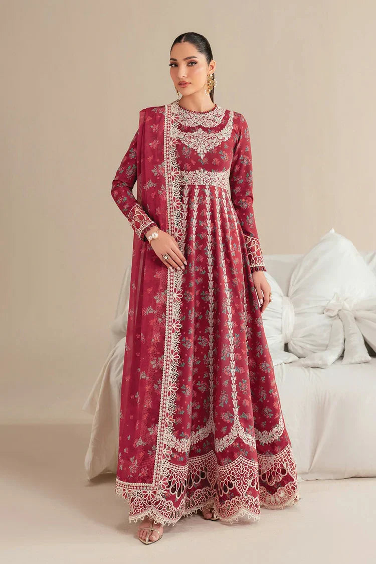 Picture of Jazmin - Iris Luxury Lawn Eid Collection - Design 08 - Unstitched - Available at Raja Sahib