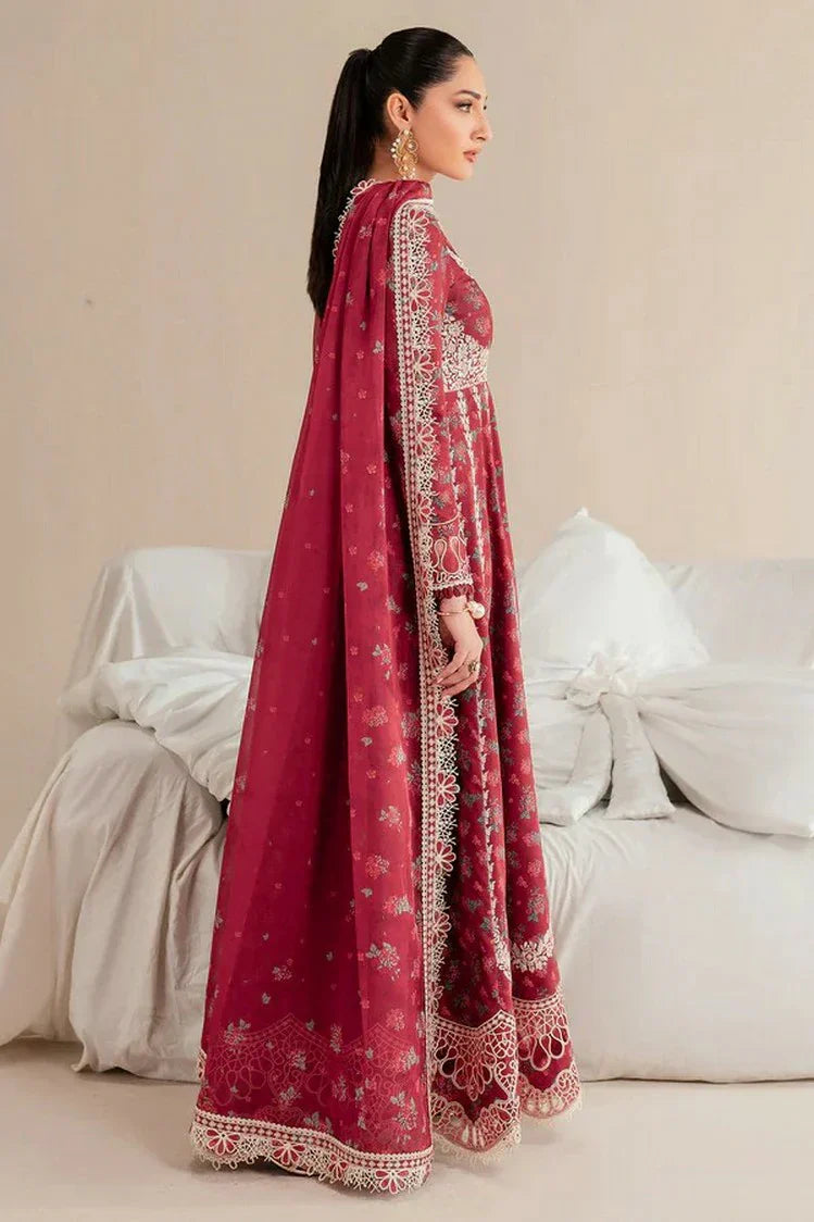 Picture of Jazmin - Iris Luxury Lawn Eid Collection - Design 08 - Unstitched - Available at Raja Sahib