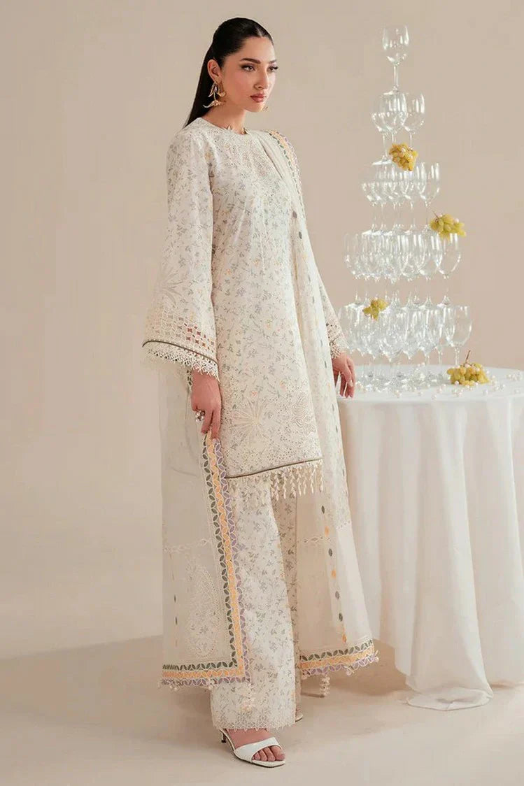 Picture of Jazmin - Iris Luxury Lawn Eid Collection - Design 09 - Unstitched - Available at Raja Sahib