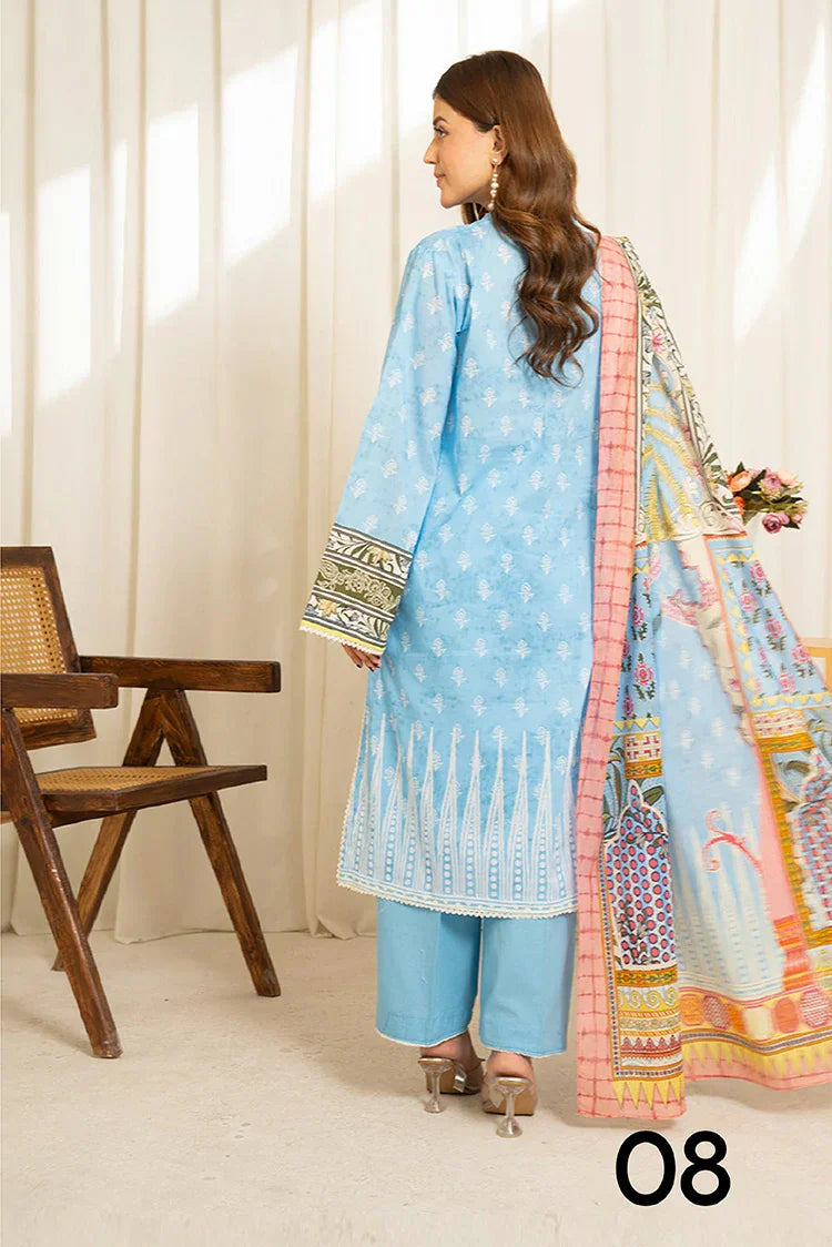 Picture of Zara Shahjahan - Sule Lawn Collection Vol 1 - Design-08 - Unstitched - Available at Raja Sahib