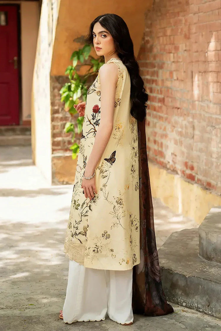 Picture of Asifa & Nabeel - Yakin Lawn Collection - Meadow Bloom-(YKL25-01) - Unstitched - Available at Raja Sahib