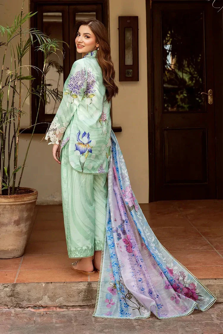 Picture of Asifa & Nabeel - Yakin Lawn Collection - Floral Mist-(YKL25-04) - Unstitched - Available at Raja Sahib