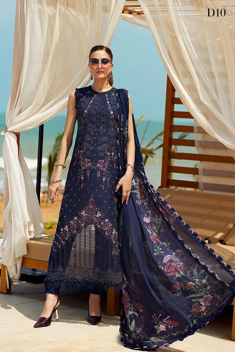 Picture of Maria B - Eid Ul Azha Luxury Lawn Collection - EL25-10 - Unstitched - Available at Raja Sahib
