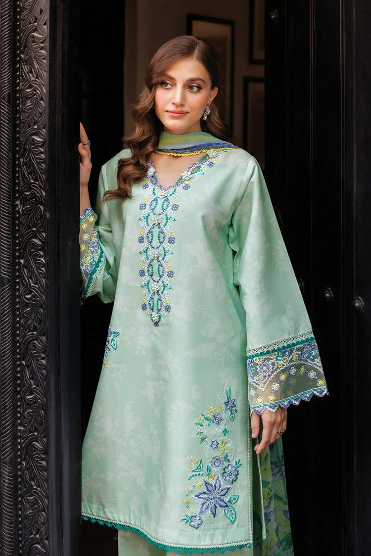 Picture of Farasha - Seraya Embroidered Lawn Collection - 07 MISTELL - Unstitched - Available at Raja Sahib