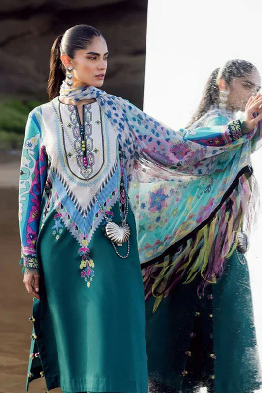 Picture of Sadaf Fawad Khan - Everyday Print Embrodiery Collection - 05 Surf Gypsy - Unstitched - Available at Raja Sahib