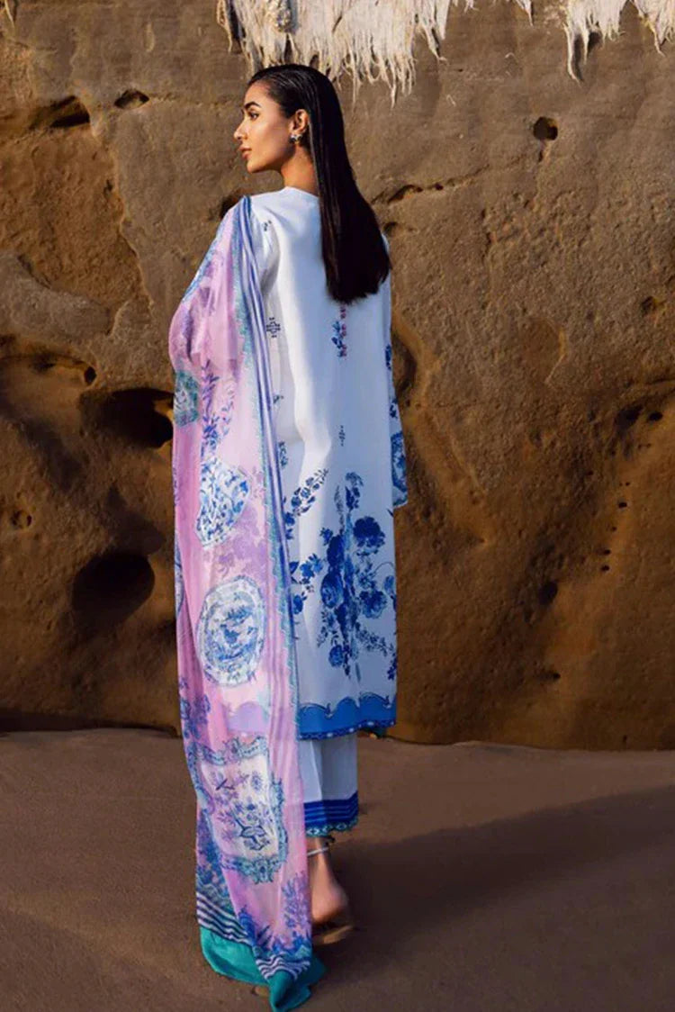 Picture of Sadaf Fawad Khan - Everyday Print Embrodiery Collection - 06 Blue Pottery - Unstitched - Available at Raja Sahib