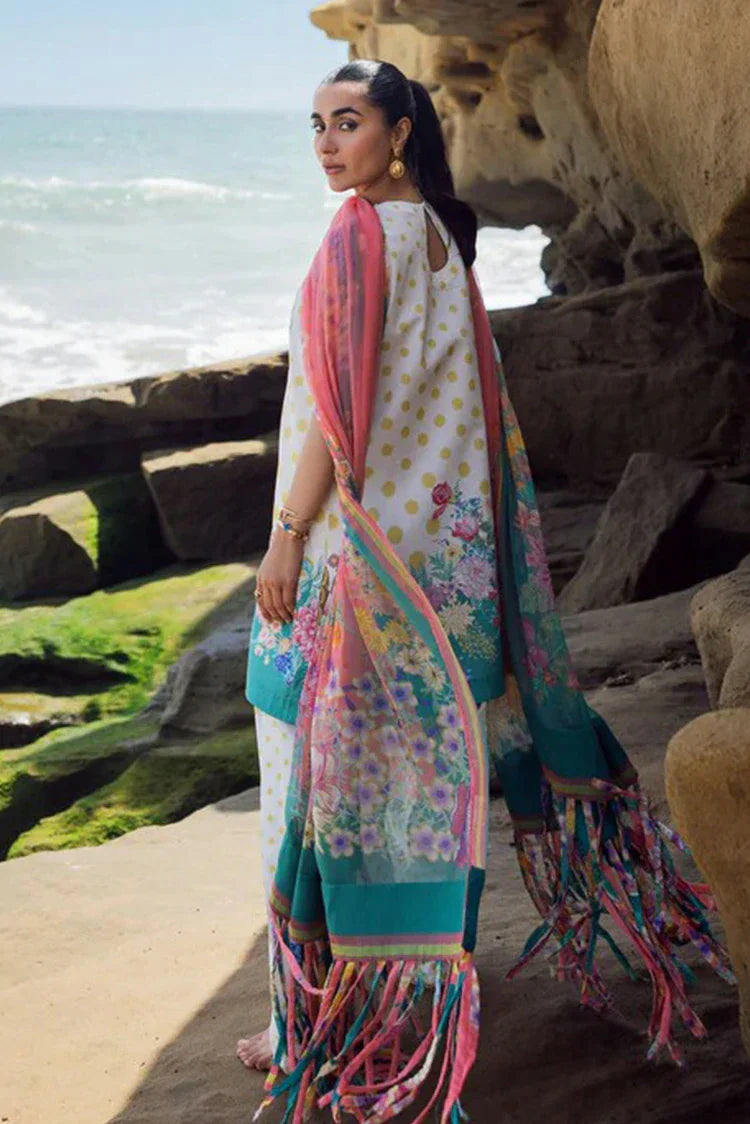 Picture of Sadaf Fawad Khan - Everyday Print Embrodiery Collection - 09 Retro Polka - Unstitched - Available at Raja Sahib