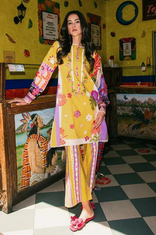 Picture of Mushq - La Dolce Hemline Prints Vol 2 - 7B The Dream - Unstitched - Available at Raja Sahib