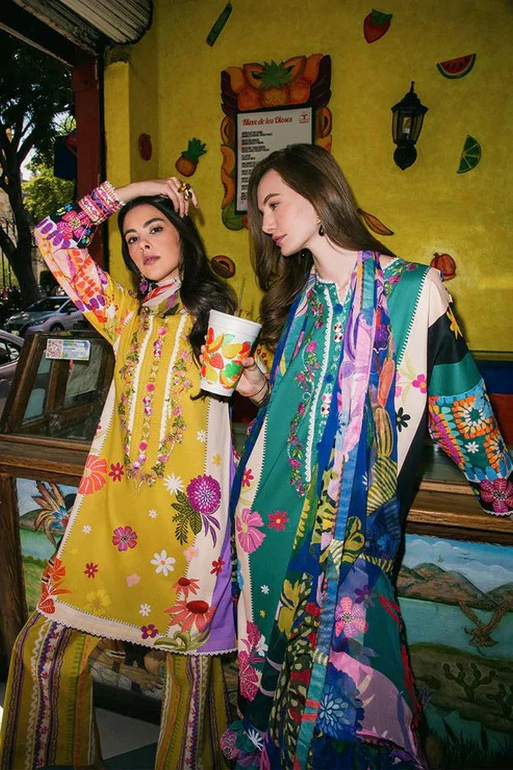 Picture of Mushq - La Dolce Hemline Prints Vol 2 - 7B The Dream - Unstitched - Available at Raja Sahib