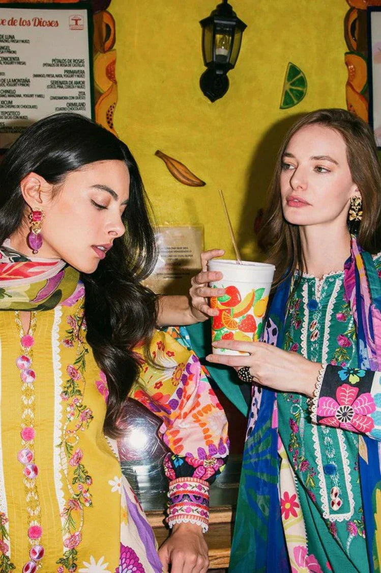 Picture of Mushq - La Dolce Hemline Prints Vol 2 - 7B The Dream - Unstitched - Available at Raja Sahib