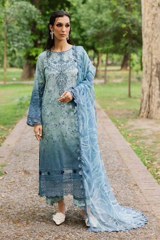 Picture of Nureh - Daily Delights Printed Chikankari Lace Collection - DD-10 - Unstitched - Available at Raja Sahib
