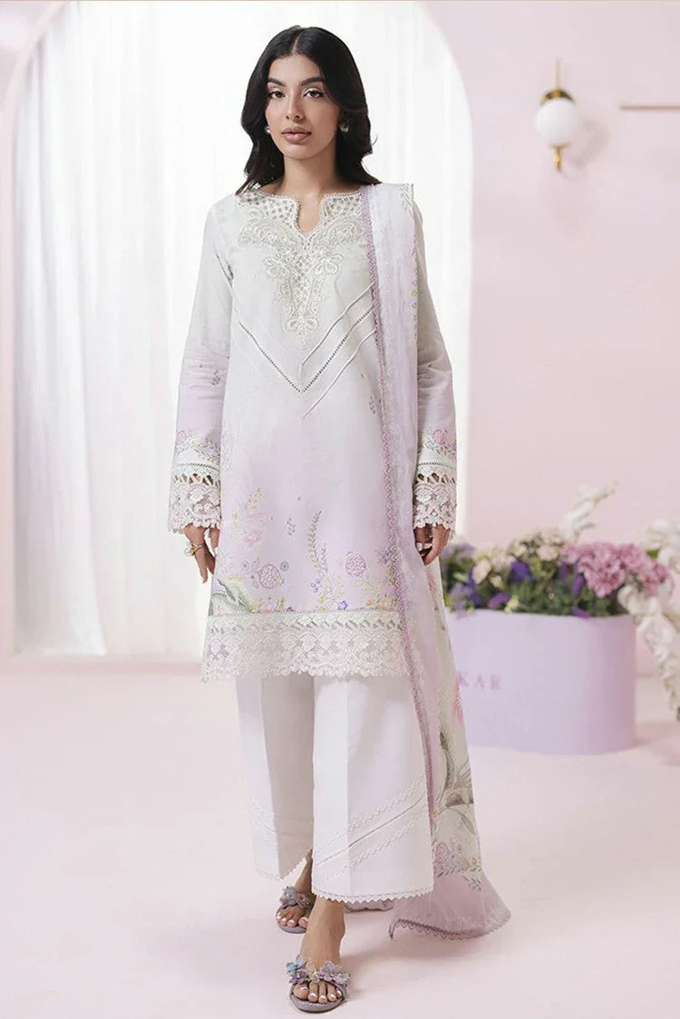 Picture of Qalamkar - Qprints Floral Embroidered Eid Collection - EM-01 (A) IVY - Unstitched - Available at Raja Sahib