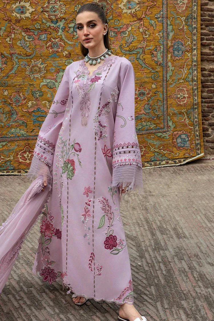 Picture of Crimson - Tasawar Luxe Lawn Collection - MIRROR GARDEN-D3B - Unstitched - Available at Raja Sahib